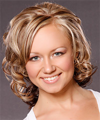 Formal Medium Curly hairstyle